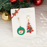 Moving Santa Claus Dangle Earrings