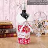 Christmas Wine Bottle Cover Merry Christmas Decorations For Home