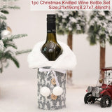 Christmas Wine Bottle Cover Merry Christmas Decorations For Home