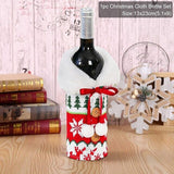 Christmas Wine Bottle Cover Merry Christmas Decorations For Home