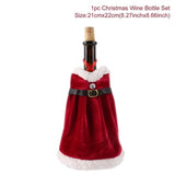 Christmas Wine Bottle Cover Merry Christmas Decorations For Home