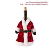 Christmas Wine Bottle Cover Merry Christmas Decorations For Home