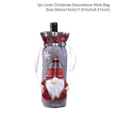 Christmas Wine Bottle Cover Merry Christmas Decorations For Home