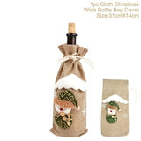 Christmas Wine Bottle Cover Merry Christmas Decorations For Home