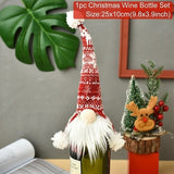 Christmas Wine Bottle Cover Merry Christmas Decorations For Home