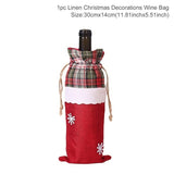 Christmas Wine Bottle Cover Merry Christmas Decorations For Home