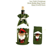 Christmas Wine Bottle Cover Merry Christmas Decorations For Home