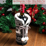 Christmas Wine Bottle Cover Merry Christmas Decorations For Home