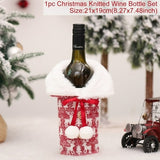 Christmas Wine Bottle Cover Merry Christmas Decorations For Home