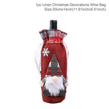 Christmas Wine Bottle Cover Merry Christmas Decorations For Home