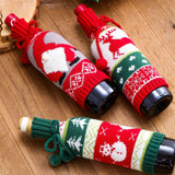 Christmas Wine Bottle Cover Merry Christmas Decorations For Home