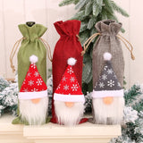 Christmas Wine Bottle Cover Merry Christmas Decorations For Home