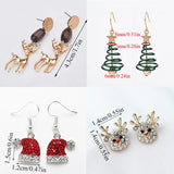 Christmas Earrings Snowman Jewelry