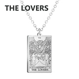 Dawapara Tarot Cards Necklace Women Stainless Steel Necklace Wealth