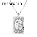 Dawapara Tarot Cards Necklace Women Stainless Steel Necklace Wealth