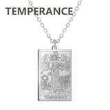 Dawapara Tarot Cards Necklace Women Stainless Steel Necklace Wealth