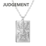 Dawapara Tarot Cards Necklace Women Stainless Steel Necklace Wealth