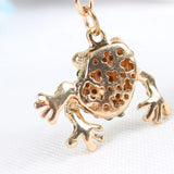 Lovely Frog Cute Animal Crystal Charm Purse Handbag Car Key Keyring