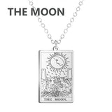 Dawapara Tarot Cards Necklace Women Stainless Steel Necklace Wealth