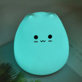 Colorful Cat LED Silicone Night Light