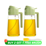 500mL Oil Empty Bottle 2in1 Sprayer & Pourer Plastic Oil Container