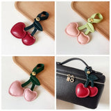 Keychain Cherry Key Chain Decoration Peach Heart DIY Craft Accessories