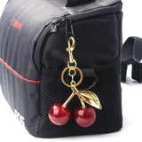 Cherry Bag Charm Keychain Exquisite Red Cherry Fruit Key Chain for