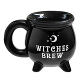 Creative Witches Brew Witch Cauldron Coffee Mug Black Ceramic Coffee