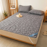 Waterproof Mattress Topper with Elastic Band Quilted Protector Pad