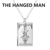 Dawapara Tarot Cards Necklace Women Stainless Steel Necklace Wealth