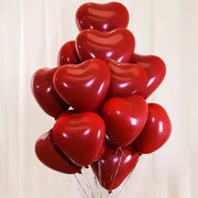 50/100pcs 18inch Red Heart Balloons Valentines Day Balloon for