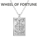 Dawapara Tarot Cards Necklace Women Stainless Steel Necklace Wealth