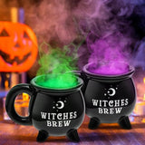 Creative Witches Brew Witch Cauldron Coffee Mug Black Ceramic Coffee