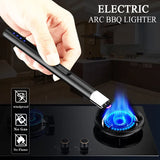 Mini Power Display Electric Pulse Flameless Arc Lighter USB