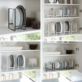 1pc Kitchen Cabinet Plate Storage Countertop Dish Rack Drawer Dinner