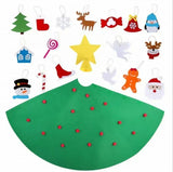 3D DIY Felt Christmas Decoration with Hangable Ornaments