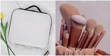 Smart LED Cosmetic Case with Mirror Cosmetic Bag Travel Makeup Bags