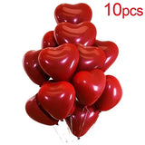 50/100pcs 18inch Red Heart Balloons Valentines Day Balloon for