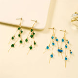 Temperamental Woman 2024 Trendy Multicolour Rose Flower Earrings Alloy