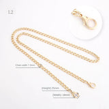 20-120cm Chain For Bag Strap DIY Purse Chain Gold Silver Bag Belt