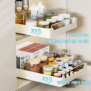 New Kitchen Storage Rack with Slide Rails Pull-out Kitchen Drawer Type