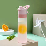 650ml Spray Water Bottle Portable Outdoor Sport Water Bottle for Girls