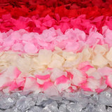 2000/100Pcs Artificial Fake Rose Petals Colorful Simulation Silk Rose