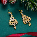 Moving Santa Claus Dangle Earrings