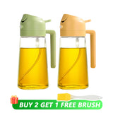 500mL Oil Empty Bottle 2in1 Sprayer & Pourer Plastic Oil Container