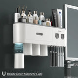 MENGNI-Magnetic Adsorption Inverted Toothbrush Holder Wall -Automatic