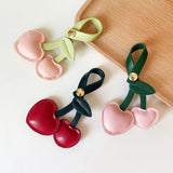 Keychain Cherry Key Chain Decoration Peach Heart DIY Craft Accessories