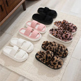 Soft Cotton Slippers For Men Women Antumn Winter Warm Flat Sandals