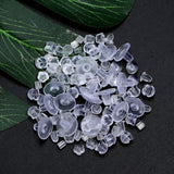 200-2000pcs/lot Clear Soft Silicone Rubber Earring Back Stoppers For