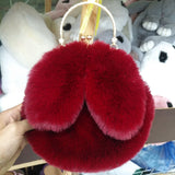 Cute Plush Rabbit Crossbody Bags for Women Korean Version Cute Purses